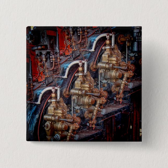 Manöverorgan för ånglokomotiv. knapp (Framsida)