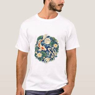 Månpiskad Koi och Näckros Klassisk T-Shirt