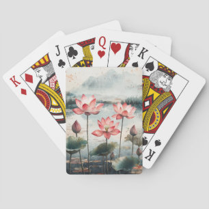 Månpiskad Lotus-sjö (7) Casinokort