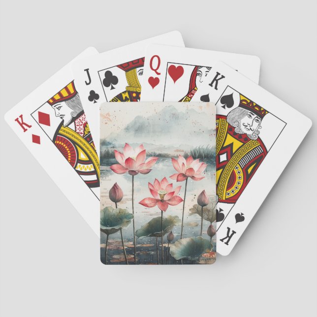 Månpiskad Lotus-sjö (7) Casinokort (Baksidan)