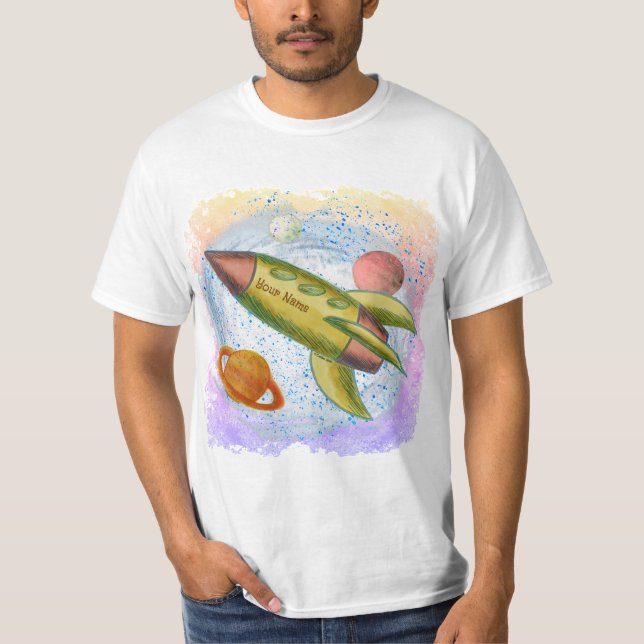 Månraket T Shirt (Framsida)