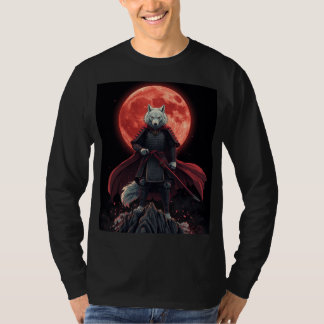 Månröda varg Ronin T Shirt
