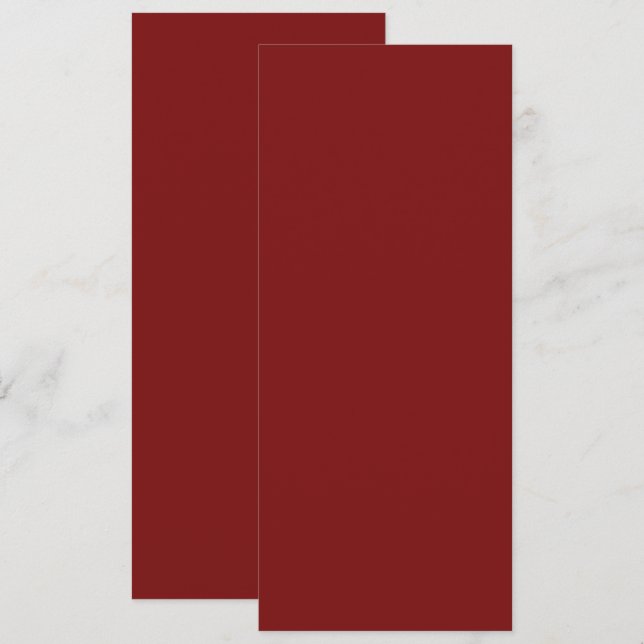 Månrödt Inbjudningar (Fram/baksida)