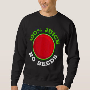 Mans 100 Juice Inga Frön Vattenmelon Vasectomy Lång Ärmad Tröja