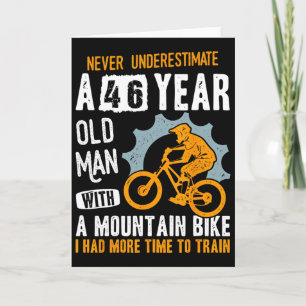 Mans 46-årsdag Mtb-cyklist Rolig cyklist Mountain Kort
