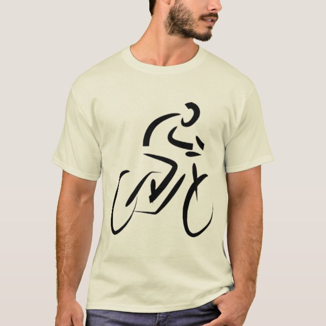 Mäns Abstrakt Klotter Hjorta T-Shirt (Framsida)