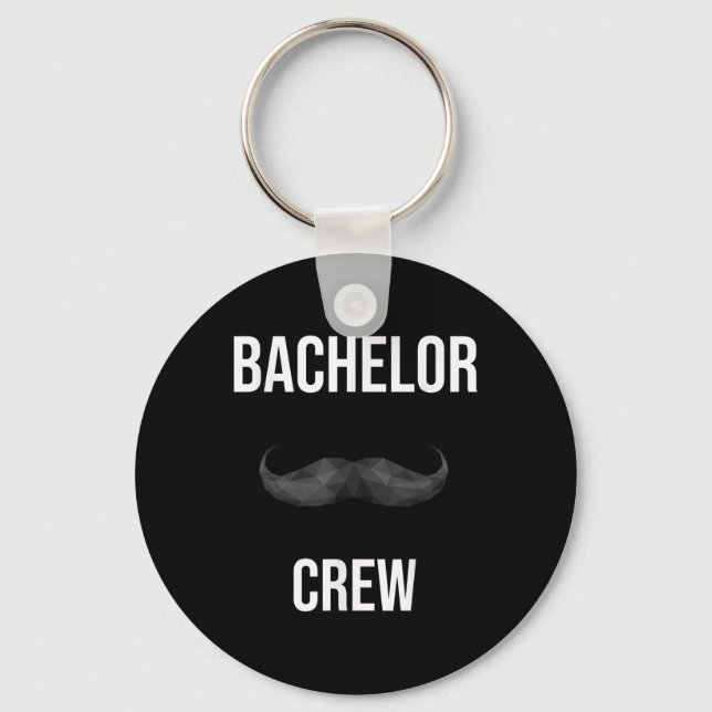 Mans Bachelor Crew Brudgum Brud Kväll Bachelorette Nyckelring (Framsida)