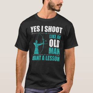 Mäns Bågskytte Båge Sport Jag skjuter som en gamma T Shirt