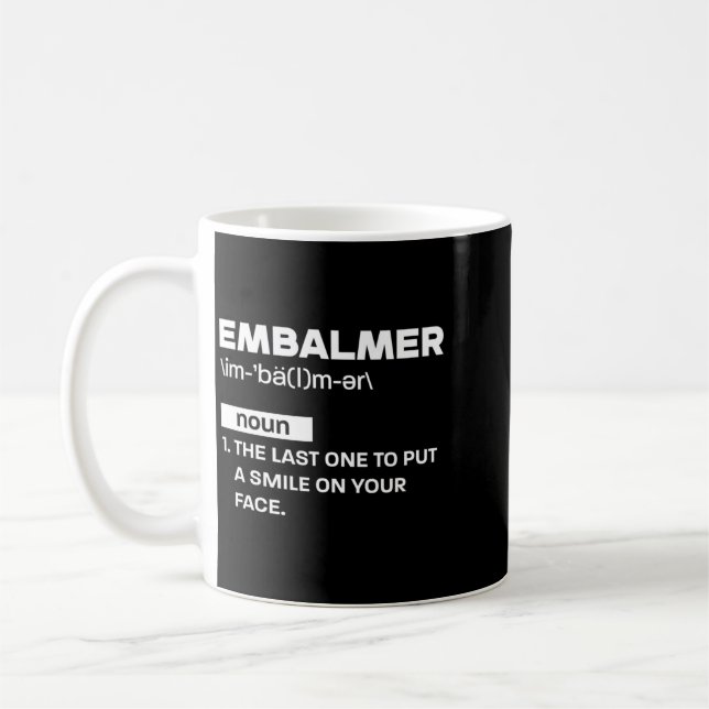 Mans balsamerare Ord Definition Citat - Kaffemugg (Vänster)