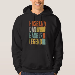 Mans Barber Make Dad Legendarisk Frisör Bäst Hoodie