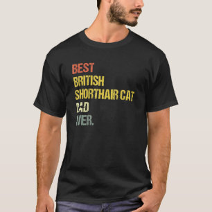 Mäns bästa brittiska korthårskattpappa t shirt