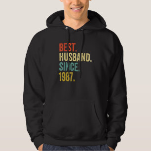 Mäns bästa make sedan 1987 35-årsjubileum för bröl hoodie