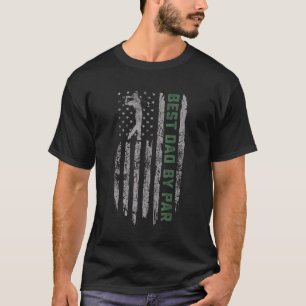 Mäns bästa pappa av Par Daddy Golf Golfspelare Far T Shirt