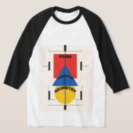Mans Bauhaus-design 3/4 T-shirt