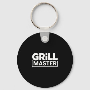 Mans bbq grillmästare bakgårdsbarbecue rökkung nyckelring