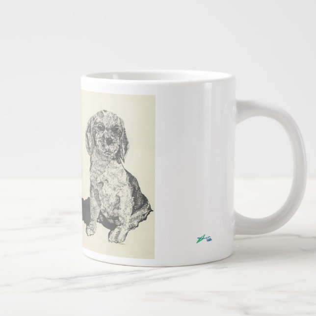 Mans Best Friend Cocker Spain Jumbo Mugg (Höger)