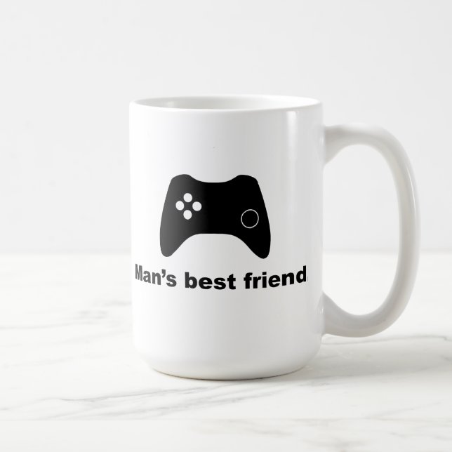 Man's Best Friend Funny Gamer Mugg (Höger)