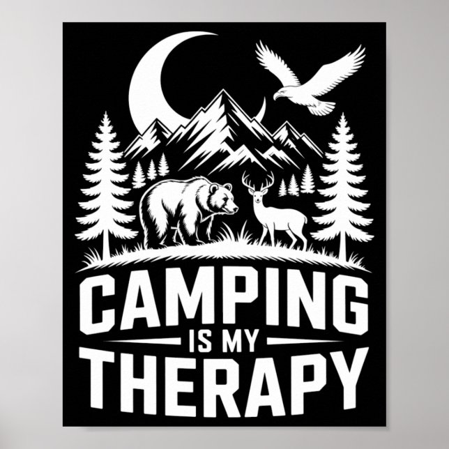 Mäns björnlägning är min terapiupplevelse  poster (Framsidan)
