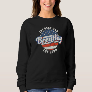 Mäns Brentley Bästa Pappa Hjälte US Flagga Personl T Shirt