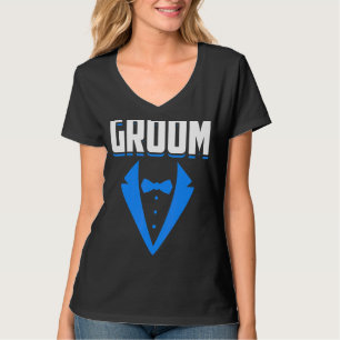 Mans bröllop äktenskap brudgum matchande möhippa t shirt