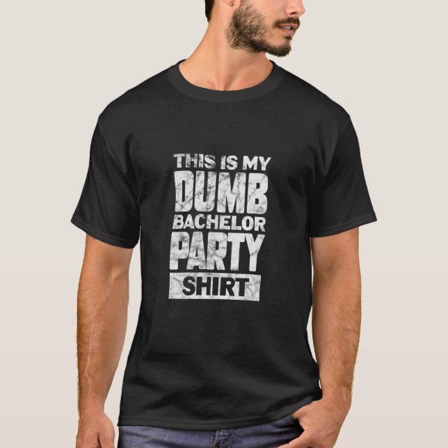 Mans Bröllop Groom Denna Är Min Dumma Svästingleka T Shirt (Framsida)