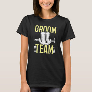 Mans Bröllopsteam Brudgum Sällskap Bachelor Part T Shirt