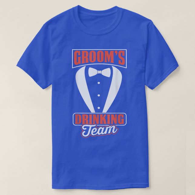 Mäns bröllopsteam för möhippa  t shirt (Design framsida)