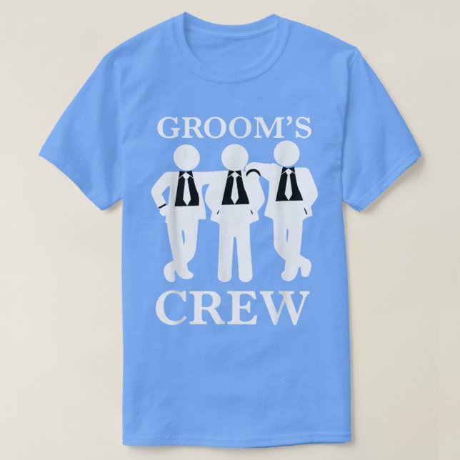 Mäns Bröllopsteam Sällskaps Bröllop Brudgum Presen T Shirt (Design framsida)