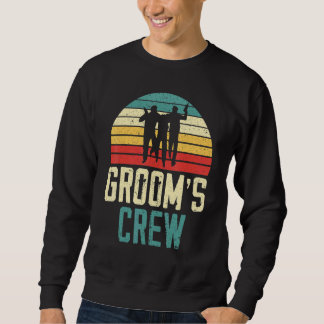 Mäns Brudgum Crew Brudgum Squad Svärmaskin Natt Br Lång Ärmad Tröja