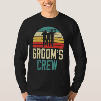 Mäns Brudgum Crew Brudgum Squad Svärmor Natt Bache T Shirt