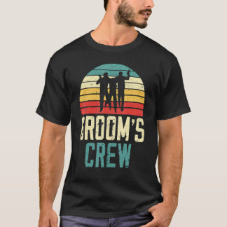 Mäns Brudgum Crew Brudgumssällskap Svägerskor Avsk T Shirt