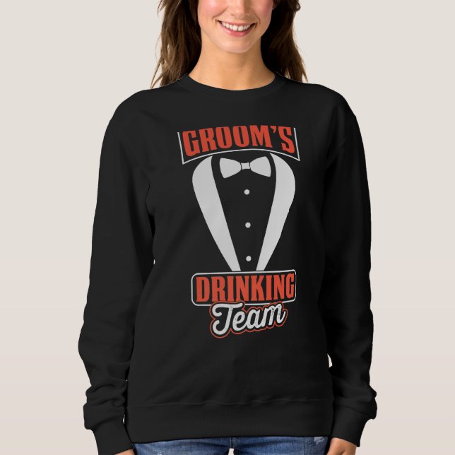 Mäns Brudgum Drinkande Lag Bachelor-fest T Shirt (Framsida)