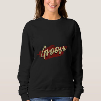 Mans Brudgum Retro Svärtningsparty T Shirt