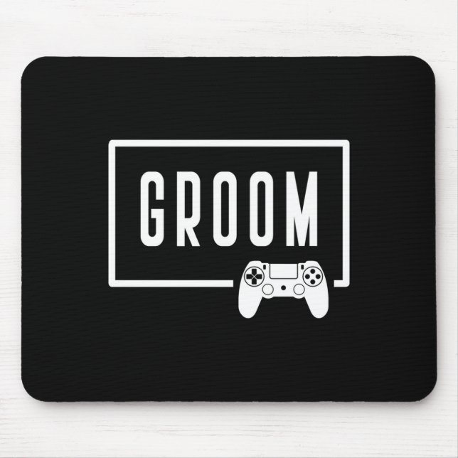 Mans brudgumme - bröllop möhippa tv spel musmatta (Framsidan)