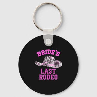 Mans bruds sista rodeo cowgirl hatt möhippa nyckelring