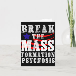 Mäns bryter M-formation Psykos Patriotisk Kort