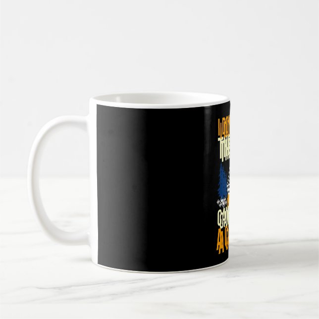 Mans camping campingtält skogsliv camper kaffemugg (Vänster)