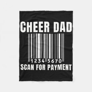 Mäns Cheerleading Pappa Cheerleader Flickor Föräld Fleecefilt