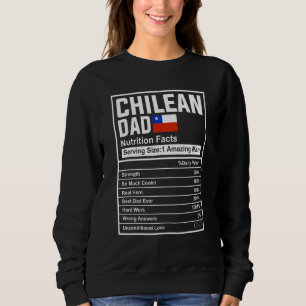 Mäns chilenska pappa näringsfakta Fars dag Nati T Shirt