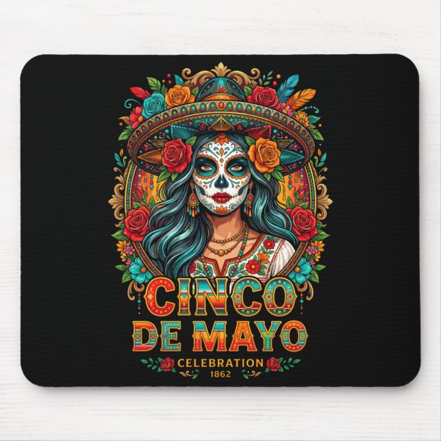 Mäns Cinco De Mayo 1862 Fiesta Hispanic Dag Av Musmatta (Framsidan)