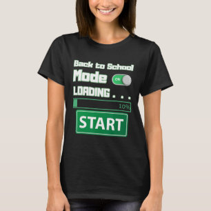 Mäns Ck Till Skolläge Laddar – Gamer Stil Humor T Shirt