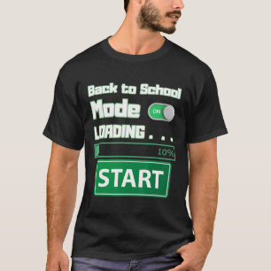 Mäns Ck Till Skolstart Läser In – Gamer Stil Humor T Shirt