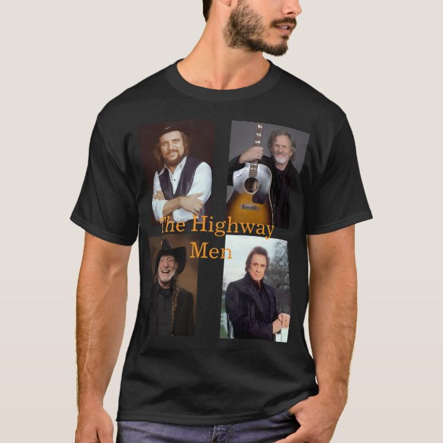 Mäns country-legender t-shirts (Framsida)