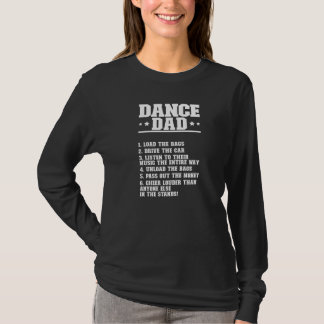 Mans Dans Pappa Dansande Far Till En Dansare Pappa T Shirt
