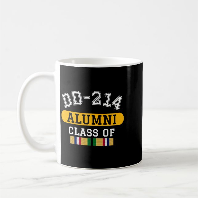 Mans Dd-214 Alumni Kl Av Desert Storm Veteran Kaffemugg (Vänster)