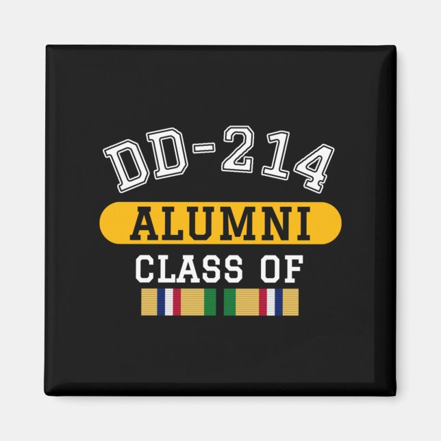 Mans Dd-214 Alumni Kl Av Desert Storm Veteran Magnet (Framsidan)