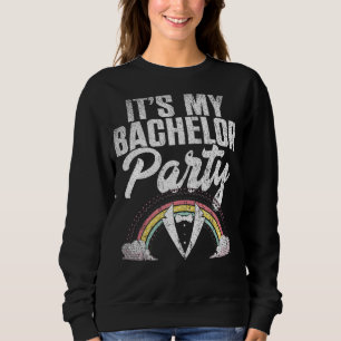 Mans Det Är Min Svärmoajkväll Regnbåge Brudgum S T Shirt