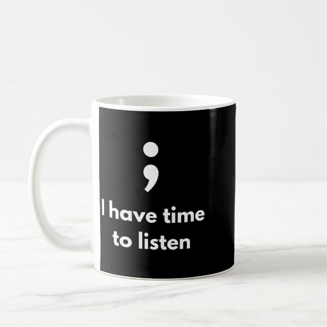 Mäns det är okej att inte vara okej semikolon Ment Kaffemugg (Vänster)