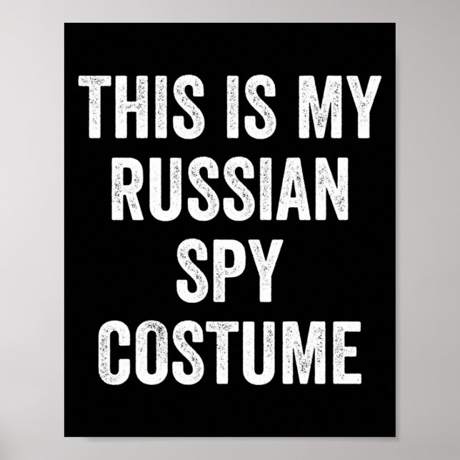 Mans detta är rysk spionkostym roliga par poster (Framsidan)