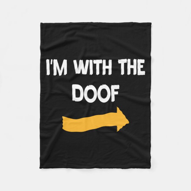 Mans Doof Halloween-kostym Roliga Par Fleecefilt (Framsidan)